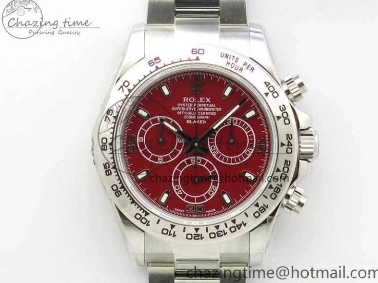 MiroTime 0417 Daytona 116520 SS UBF Best Edition Red Stick Markers Dial on SS Bracelet A Reliable 2951